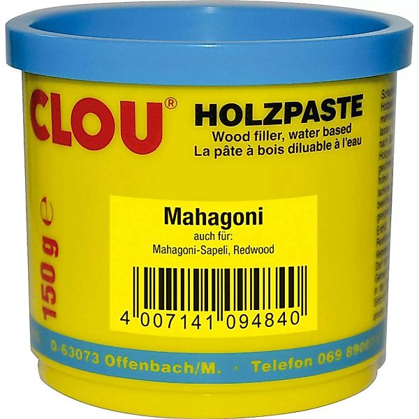 Clou Holzpaste wasserverdünnbar Mahagoni 150 g günstig online kaufen