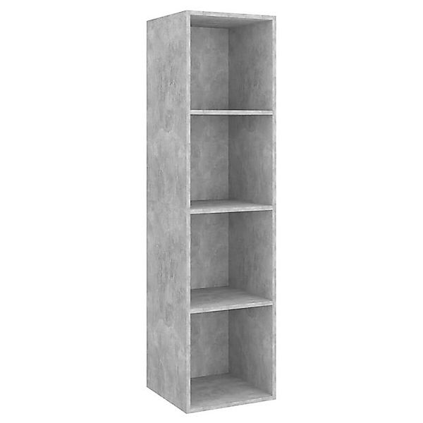 furnicato TV-Schrank TV-Wandschrank Betongrau 37x37x142,5 cm Holzwerkstoff günstig online kaufen