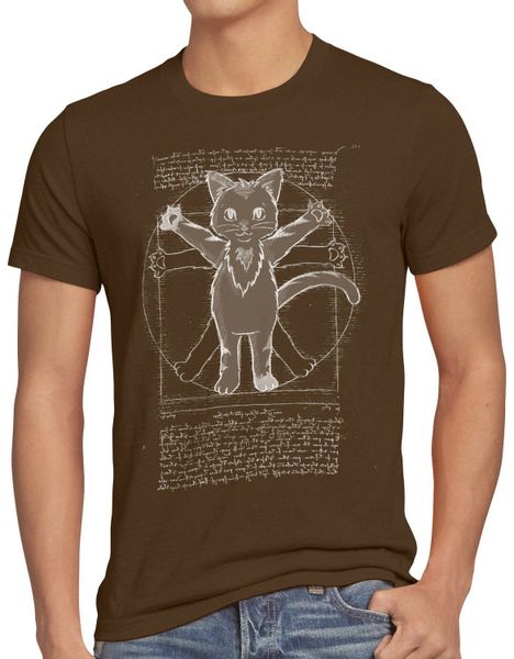 style3 T-Shirt Vitruvianische Katze kätzchen kitten günstig online kaufen