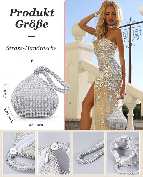 Coonoor Schmuckset 4-teiliges Damen Kristall Schmuckset, günstig online kaufen