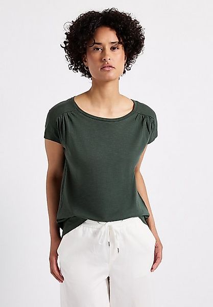 STREET ONE T-Shirt mit Seitlichen Einschlitzen am Saum günstig online kaufen