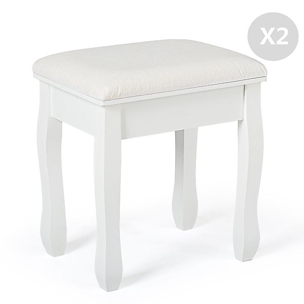 Mondeer Sitzhocker Schminktisch-Hocker (2 St), weißes günstig online kaufen