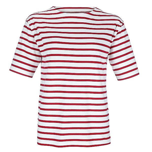 modAS Kurzarmshirt Bretonisches Damen-T-Shirt Ringelshirt U-Boot günstig online kaufen