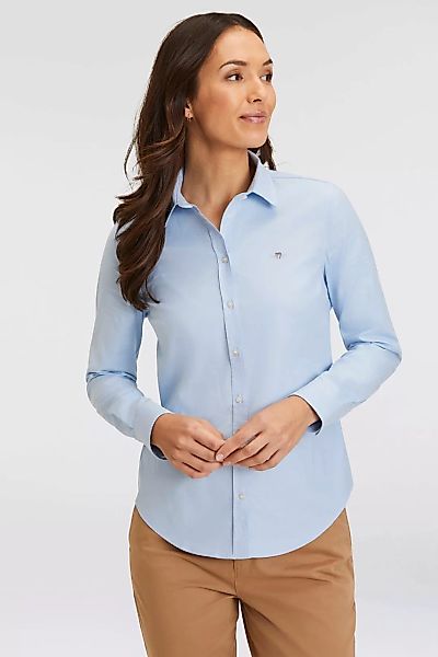 Gant Langarmbluse "New Slim Stretch Oxford Blouse", für bequemen Sitz u. Be günstig online kaufen