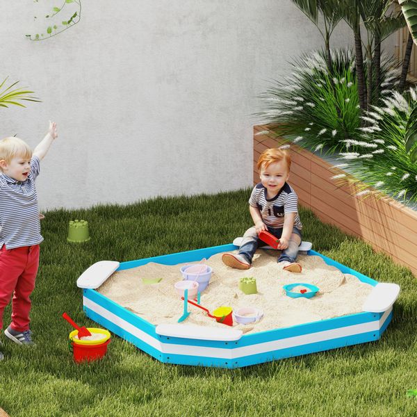AIYAPLAY Sandkasten Sandbox aus Holz für günstig online kaufen