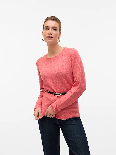 Vero Moda Rundhalspullover VMDOFFY LS O-NECK BLOUSE GA NOOS Materialmix, re günstig online kaufen