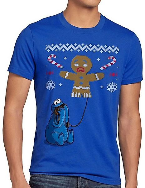 style3 T-Shirt Krümelmonster Ugly Sweater kekse cookie fun ernie bert monst günstig online kaufen