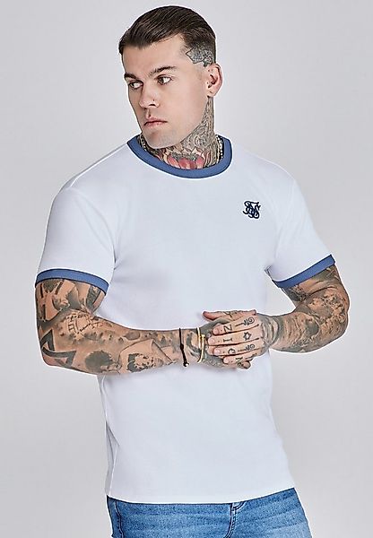 Siksilk T-Shirt SikSilk Herren Geripptes Ringer T-Shirt günstig online kaufen