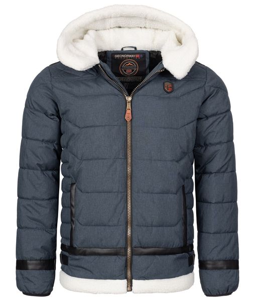 Geo Norway Winterjacke Herren Winterjacke Teddyfell-Kapuze günstig online kaufen