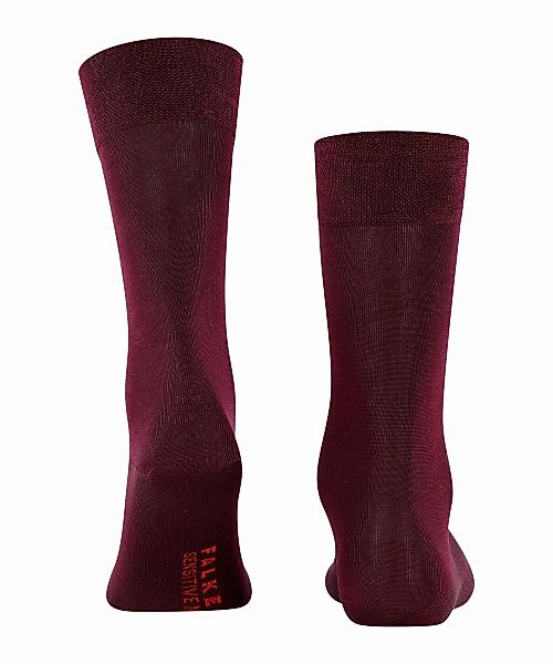 FALKE Sensitive Malaga Herren Socken, 43-46, Rot, Uni, Baumwolle, 14646-859 günstig online kaufen