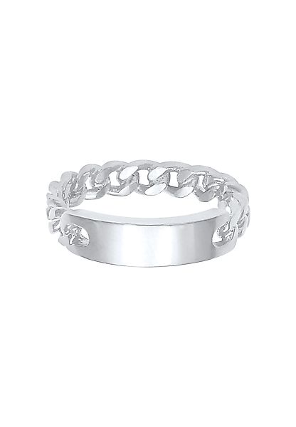 Elli Fingerring Bandring Platte Panzer Kette günstig online kaufen