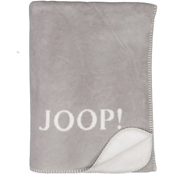 JOOP! Wohndecke Uni-Doubleface - Größe: 150x200 cm - Farbe: Graphit-Rauch günstig online kaufen