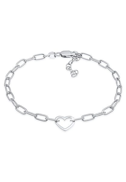 Elli Armband Herz Glieder Oval Trend günstig online kaufen