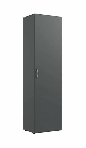 Mehrzweckschrank 1-türig 50x185x54 MULTIRAUMKONZEPT von Wimex / Graphit günstig online kaufen