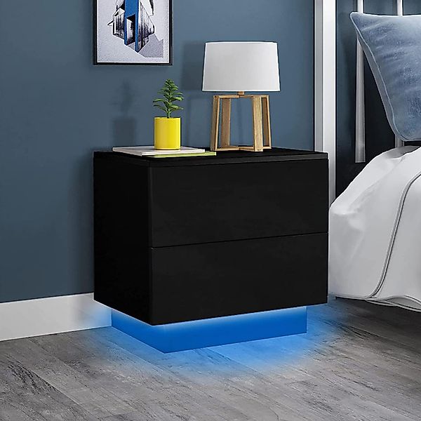 YOLEO Nachttisch Nachtschrank mit LED-Beleuchtung und günstig online kaufen