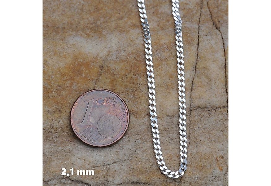 HOPLO Panzerkette Silberkette Panzerkette Länge 40cm - Breite 2,1mm - 925 S günstig online kaufen