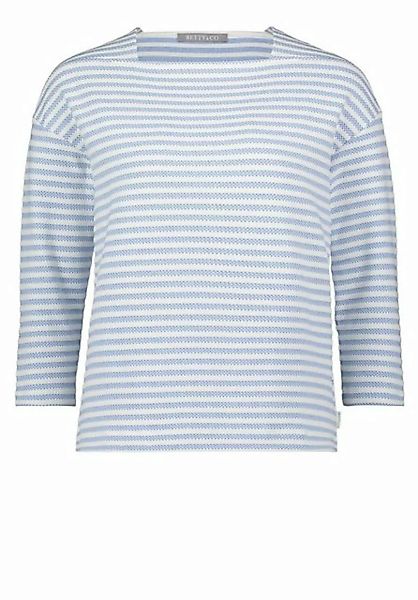 Betty&Co T-Shirt Shirt Kurz 3/4 Arm, Cream/Blue günstig online kaufen