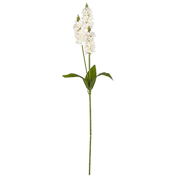 Kunstblume Blume mit Blättern weiß/grün - günstig online kaufen