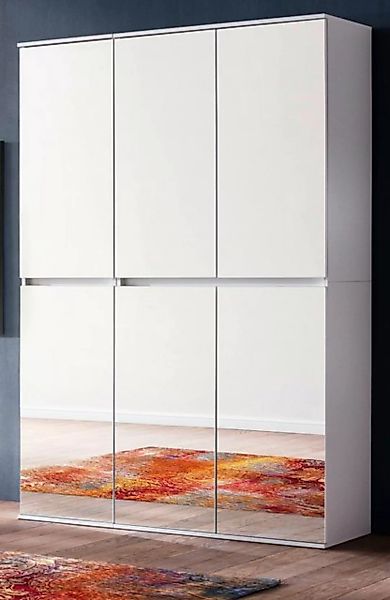 Furn.Design Garderobenschrank Reflect (Schuhschrank in weiß 6-türig, 111 x günstig online kaufen