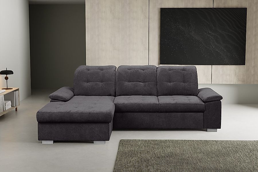 WERK2 Ecksofa "Carmen, mit Bettfunktion & Bettkasten, optional Sitztiefenve günstig online kaufen