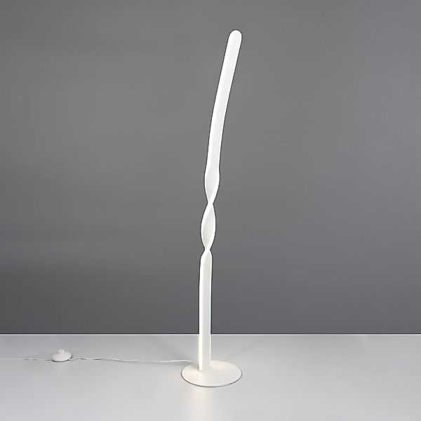 LED-Stehleuchte Ginko, weiß matt, Metall, Höhe 110 cm günstig online kaufen