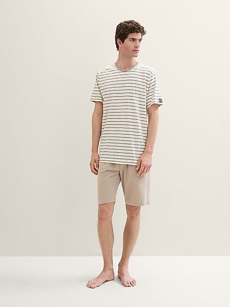TOM TAILOR Bermudas "Brügge", Logobund, Seitentaschen, locker, bequem, atmu günstig online kaufen