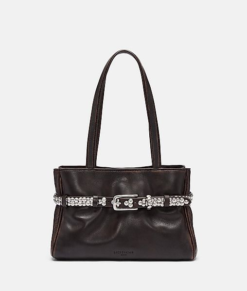 Liebeskind Berlin Schultertasche Satchel, Geräumige Schultertasche aus Lamm günstig online kaufen