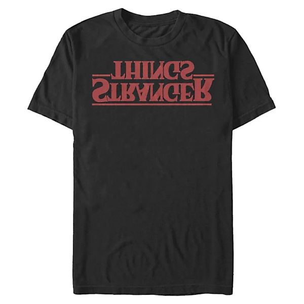 Netflix - Stranger Things - Logo Stranger Upside Down - Männer T-Shirt günstig online kaufen