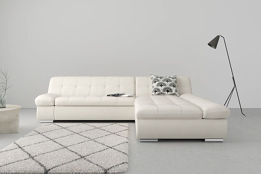 DOMO collection Ecksofa »Mona L-Form«, wahlweise mit Bettfunktion günstig online kaufen