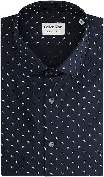 Calvin Klein Langarmhemd STRETCH COLLAR PRINT SLIM SHIRT günstig online kaufen