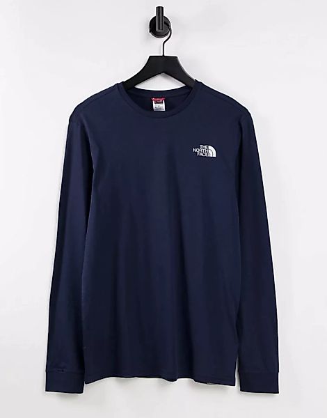 The North Face – Simple Dome – Langärmliges, marineblaues Shirt günstig online kaufen