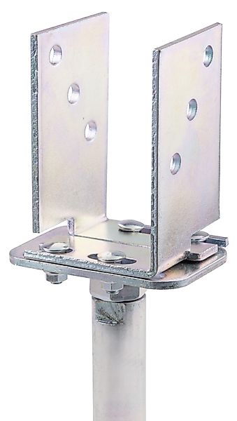 Alberts U-Pfostenträger, höhen- und breitenverstellbar, Breite 71-161 mm, H günstig online kaufen