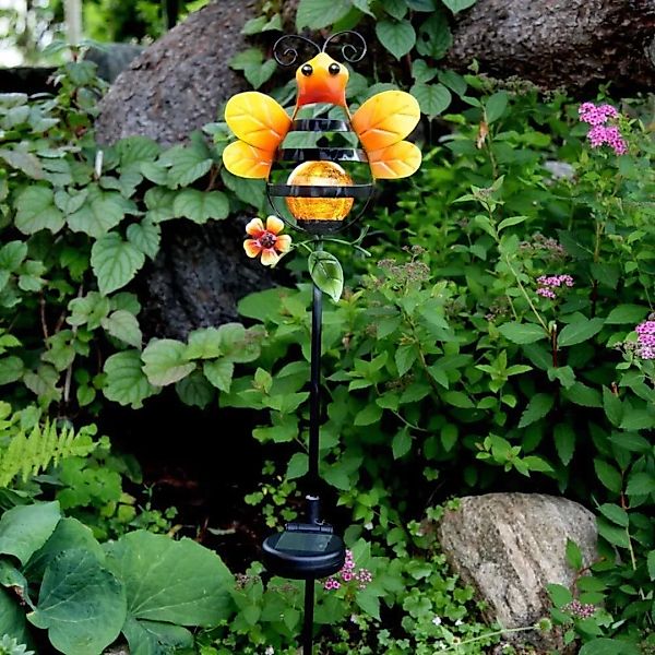 Erdspießleuchte Sicly mit Dekoration Biene, inkl. Sensor und LED günstig online kaufen