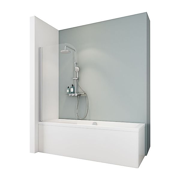 Schulte Badewannenfaltwand Duschwand für Badewanne, Klar günstig online kaufen