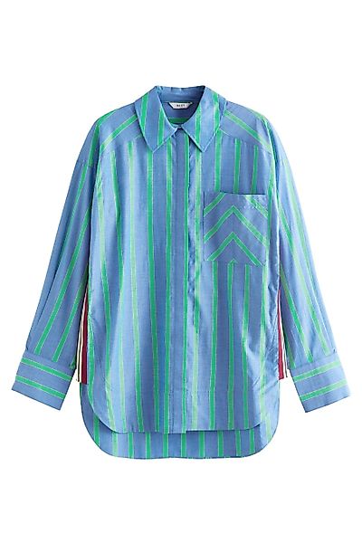 Next Langarmbluse Langärmeliges Hemd mit seitlichen günstig online kaufen