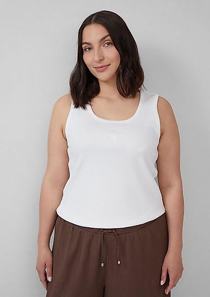 s.Oliver T-Shirt CURVE ärmellos, Rundhals, breite Träger günstig online kaufen
