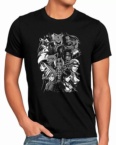 style3 Print-Shirt Herren T-Shirt Midgar Family final fantasy 7 VII rebirth günstig online kaufen