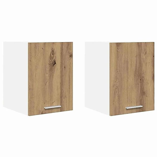 vidaXL Hängeschrank 2 Stk Artisan-Eiche und Weiß 30 x 31 x 40 cm 884129 günstig online kaufen