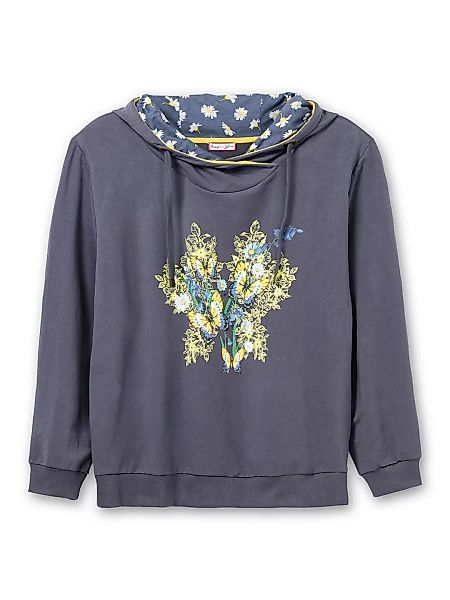sheego by Joe Browns Kapuzensweatshirt "Große Größen", mit floralem Frontdr günstig online kaufen