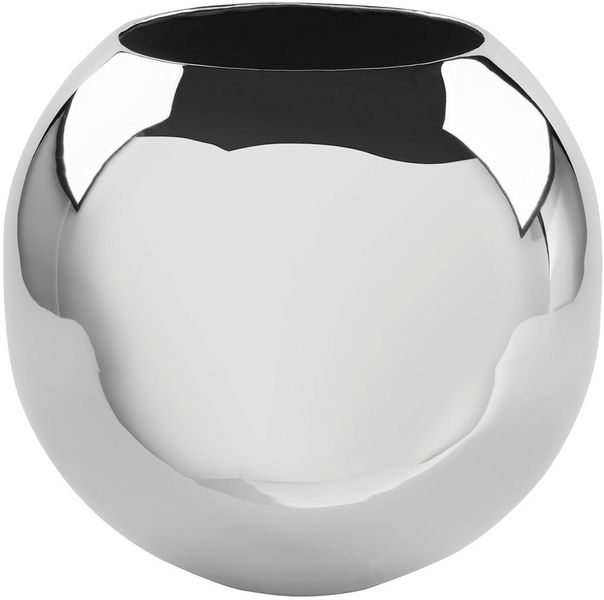 Fink Dekovase »MOON« Kugelvase, Tischvase aus Metall, vernickelt günstig online kaufen