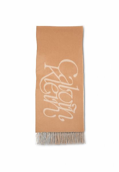 Calvin Klein Modetuch "SCRIPTED LOGO BRUSHED WOOL SCARF", Perfekt für den A günstig online kaufen