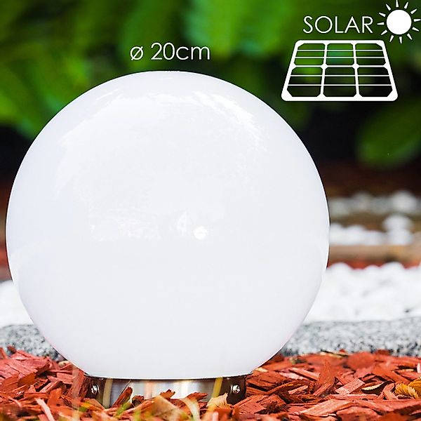 hofstein Kugelleuchte Solar Kugelleuchte 20cm Terrasse günstig online kaufen