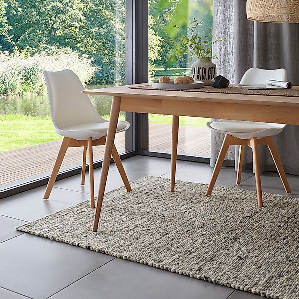 TaCa Home Wollteppich Handweb Woll-Teppich, rechteckig, günstig online kaufen