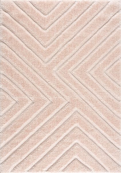 my home Hochflor-Teppich Fiori, rechteckig, Höhe: günstig online kaufen