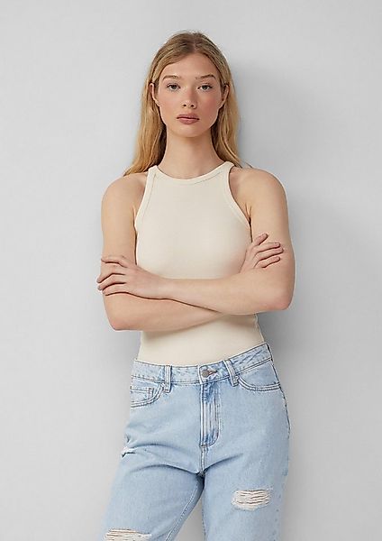 QS Muskelshirt T-Shirt Geripptes Tanktop günstig online kaufen