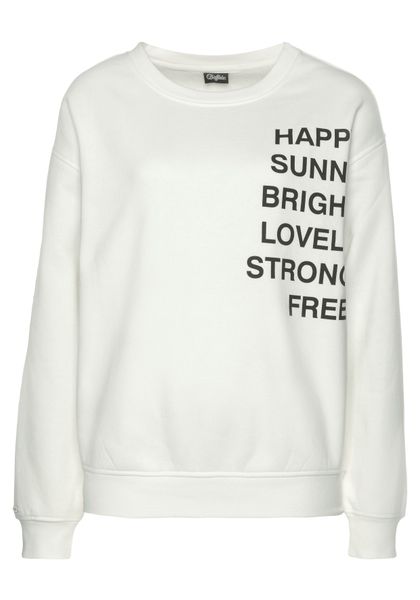 Buffalo Sweatshirt mit Statement Druck, Loungeanzug günstig online kaufen
