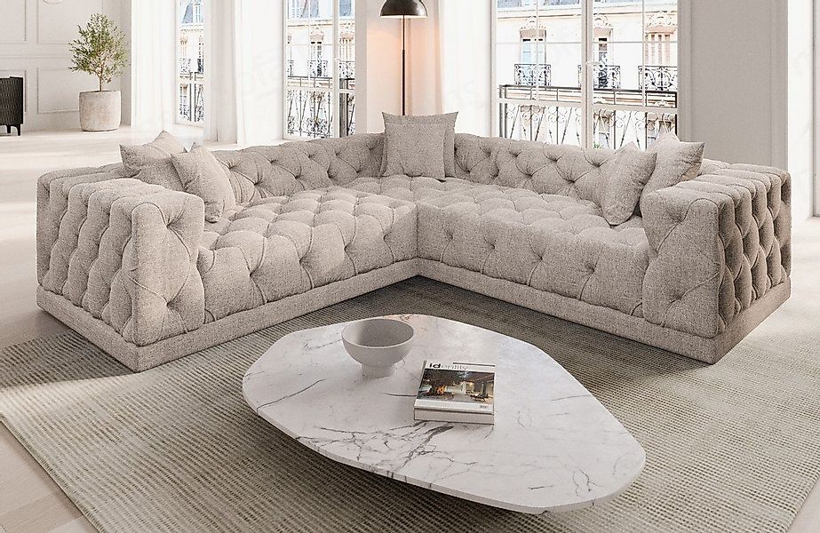 Sofa Dreams Ecksofa Polster Strukturstoff Stoff günstig online kaufen