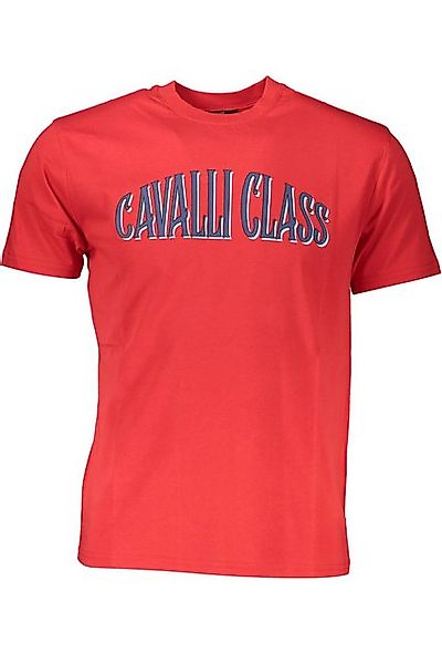 Cavalli Class T-Shirt Rotes Herren-T-Shirt: Regular Fit, Rundhals & günstig online kaufen