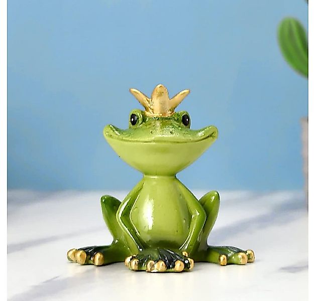 POPOLIC Dekofigur Frosch Statue Harz Frosch-Statue mit der Krone lebendige günstig online kaufen