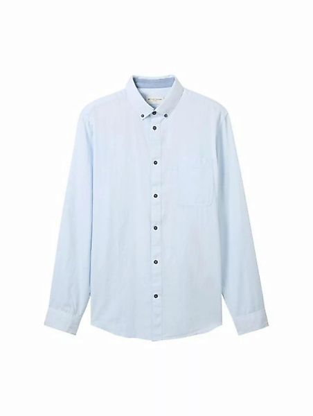 TOM TAILOR T-Shirt fitted structured shirt, blue horizontal structure günstig online kaufen